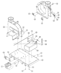 Frame And Housing Diagram and Parts List for DL12653 B00001 Bear Cat Chipper Shredder